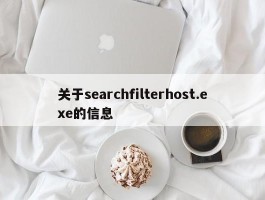 关于searchfilterhost.exe的信息