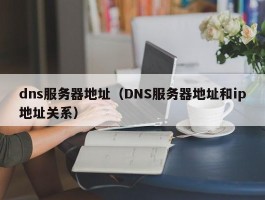 dns服务器地址（DNS服务器地址和ip地址关系）