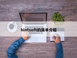 hintsoft的简单介绍