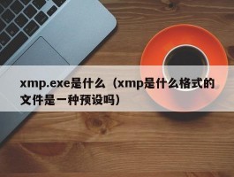 xmp.exe是什么（xmp是什么格式的文件是一种预设吗）