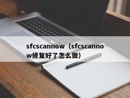 sfcscannow（sfcscannow修复好了怎么做）