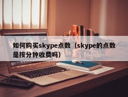 如何购买skype点数（skype的点数是按分钟收费吗）