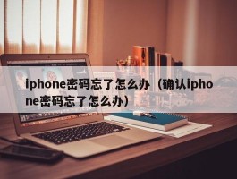 iphone密码忘了怎么办（确认iphone密码忘了怎么办）