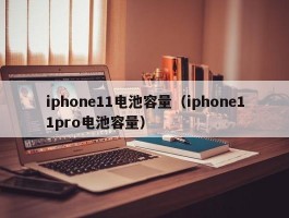 iphone11电池容量（iphone11pro电池容量）