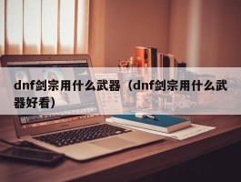 dnf剑宗用什么武器（dnf剑宗用什么武器好看）