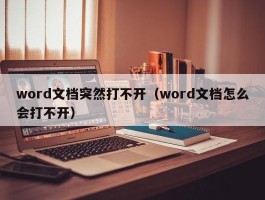 word文档突然打不开（word文档怎么会打不开）